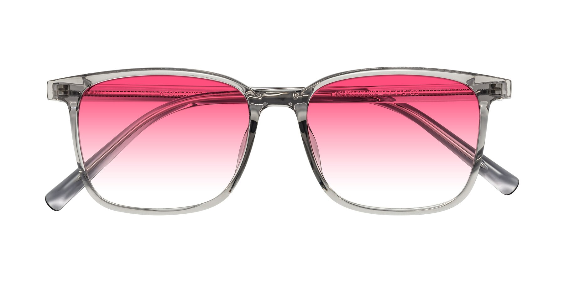 Folded Front of Planet in Translucent Gray with Pink Gradient Lenses