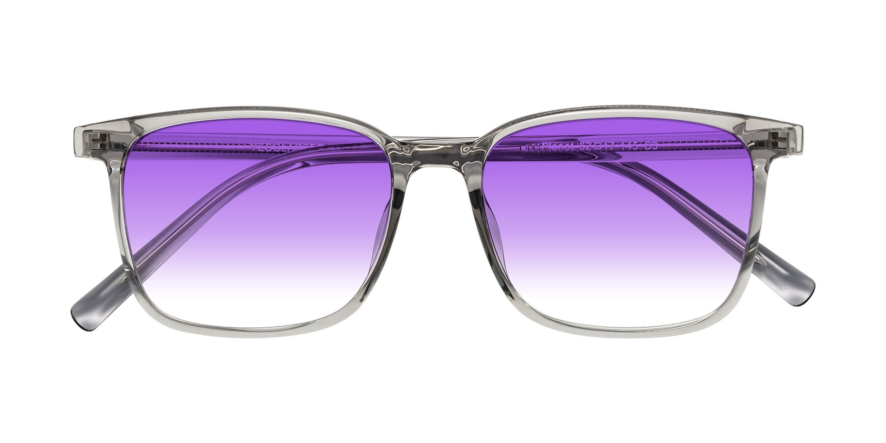 Folded Front of Planet in Translucent Gray with Purple Gradient Lenses