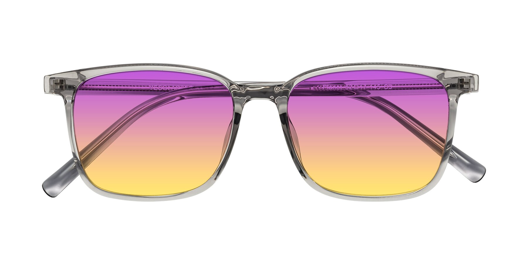 Folded Front of Planet in Translucent Gray with Purple / Yellow Gradient Lenses