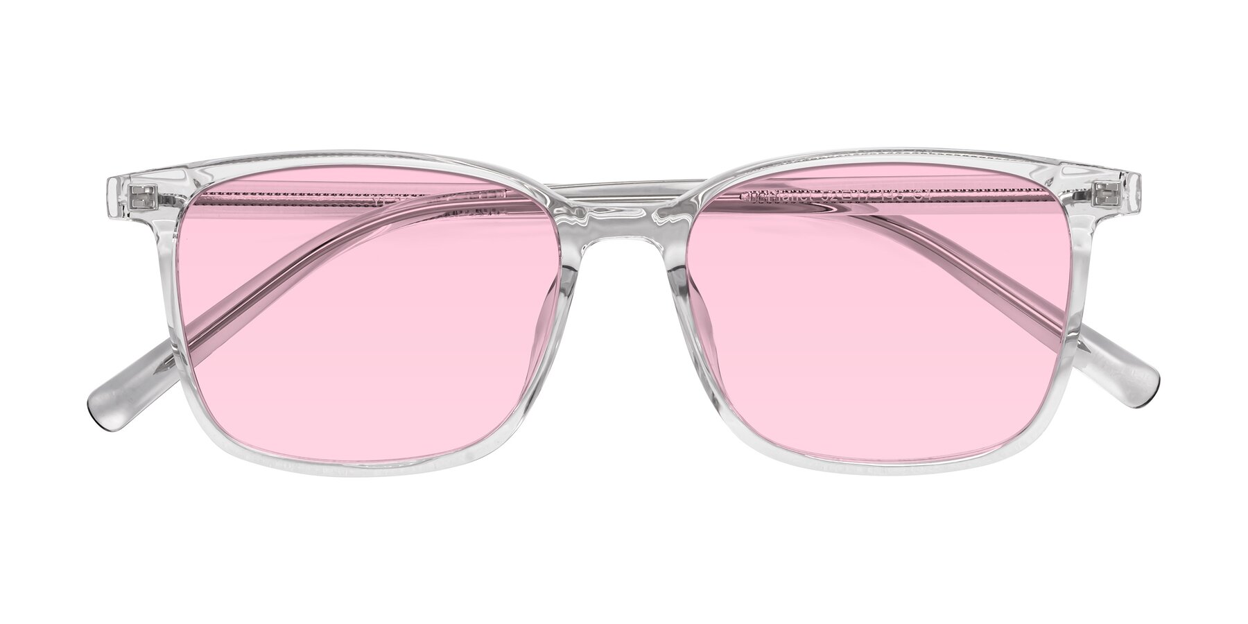 Folded Front of Planet in Clear with Light Pink Tinted Lenses