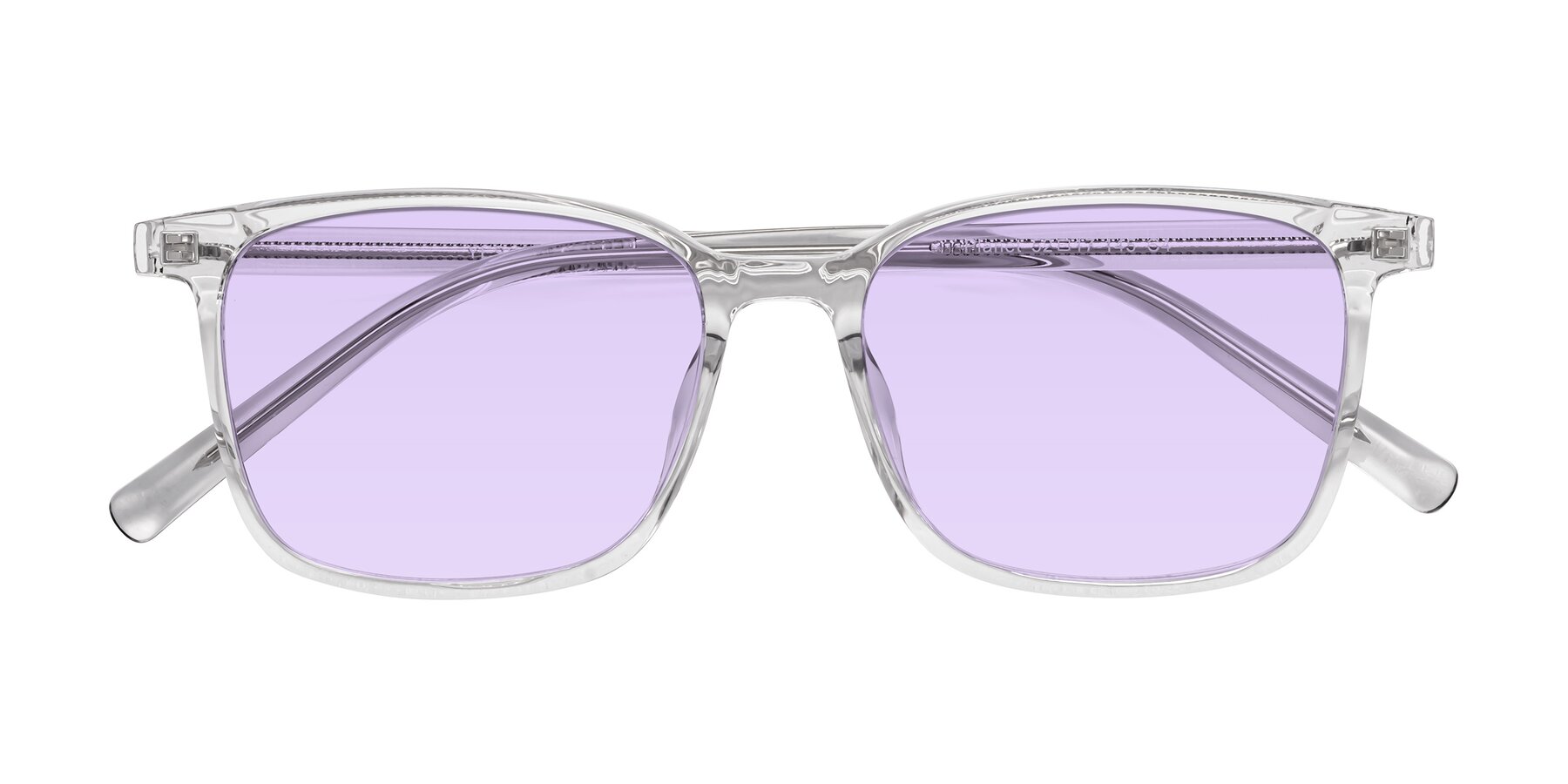 Folded Front of Planet in Clear with Light Purple Tinted Lenses