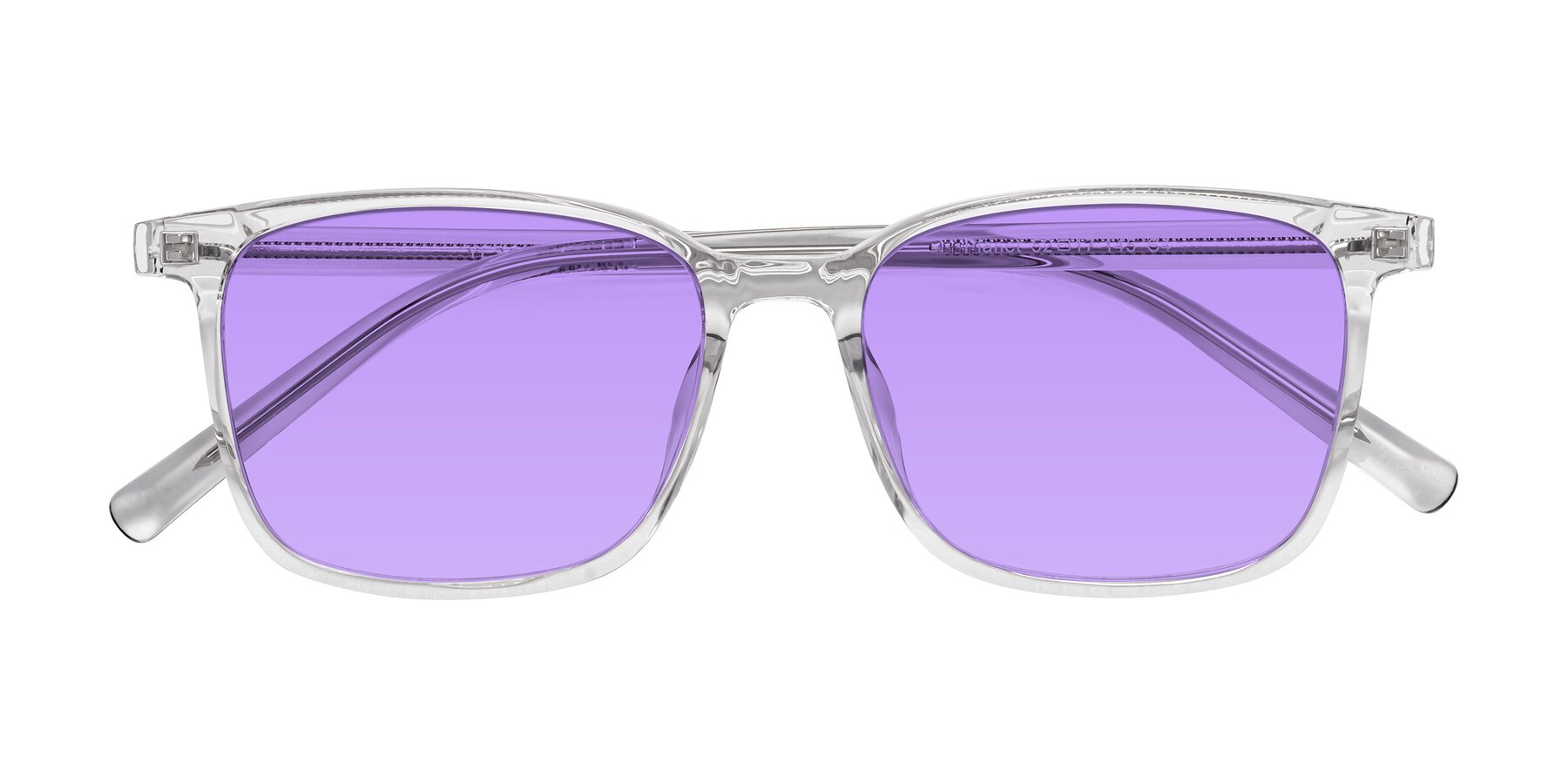 Folded Front of Planet in Clear with Medium Purple Tinted Lenses