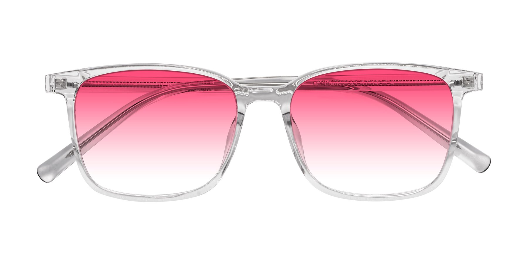 Folded Front of Planet in Clear with Pink Gradient Lenses
