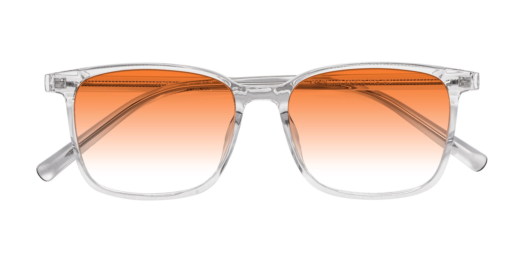 Folded Front of Planet in Clear with Orange Gradient Lenses