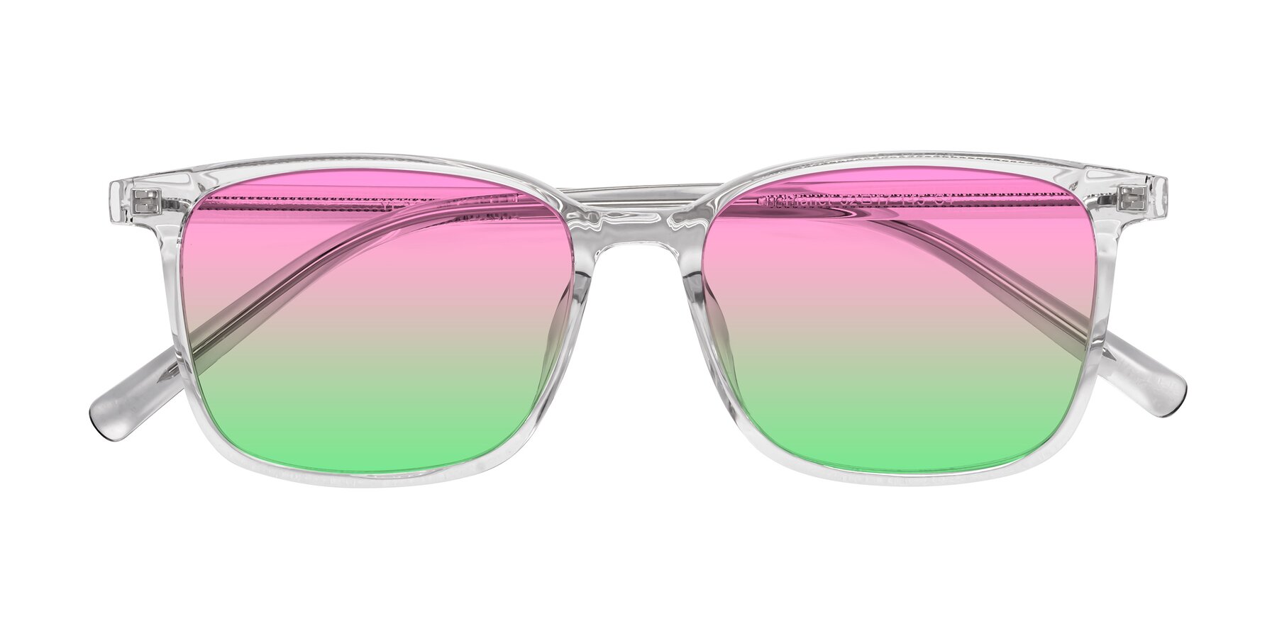 Folded Front of Planet in Clear with Pink / Green Gradient Lenses