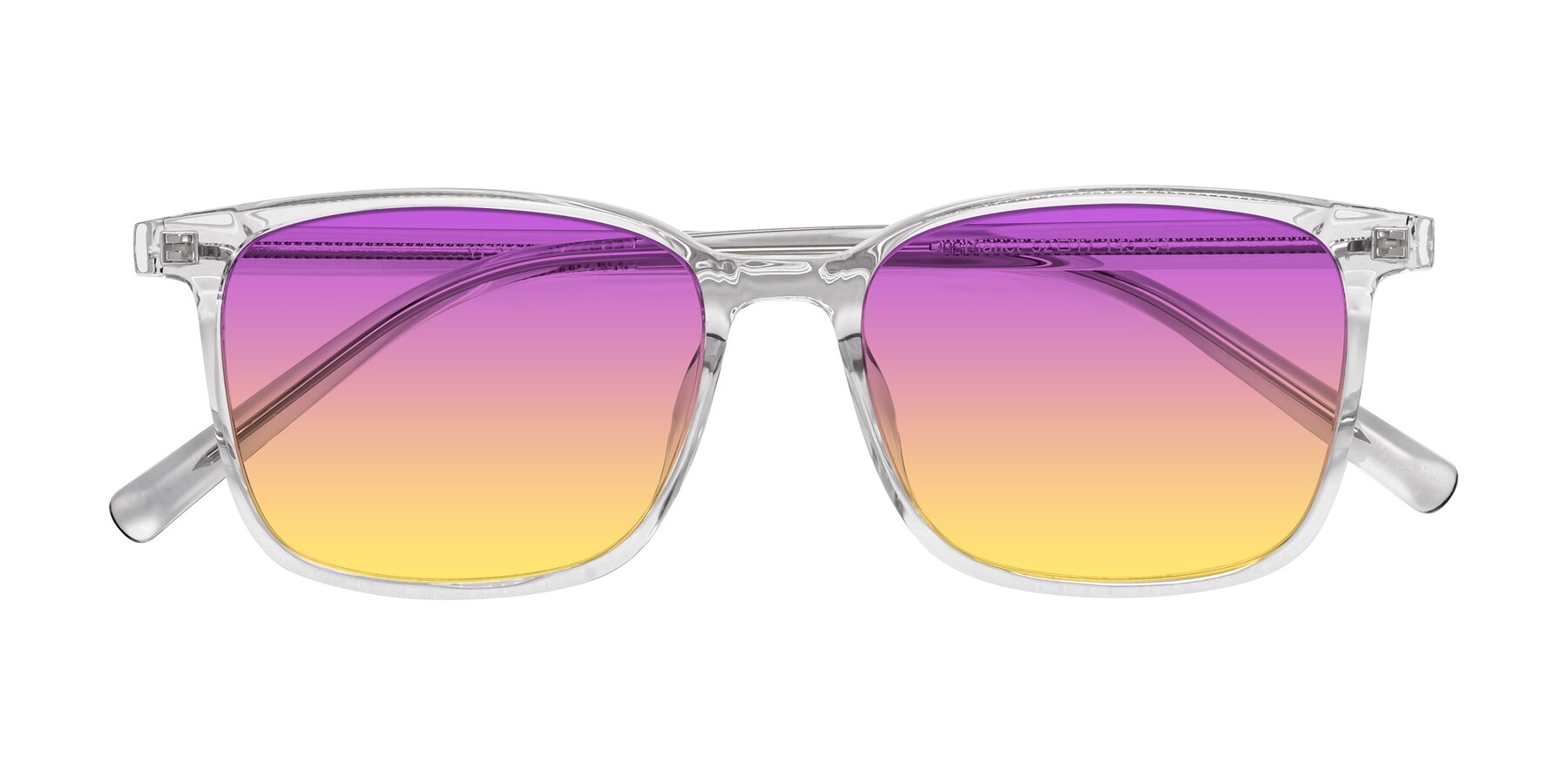 Folded Front of Planet in Clear with Purple / Yellow Gradient Lenses