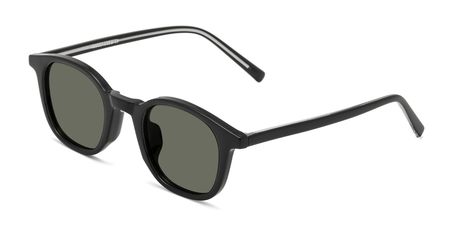 Angle of Cambridge in Black with Gray Polarized Lenses