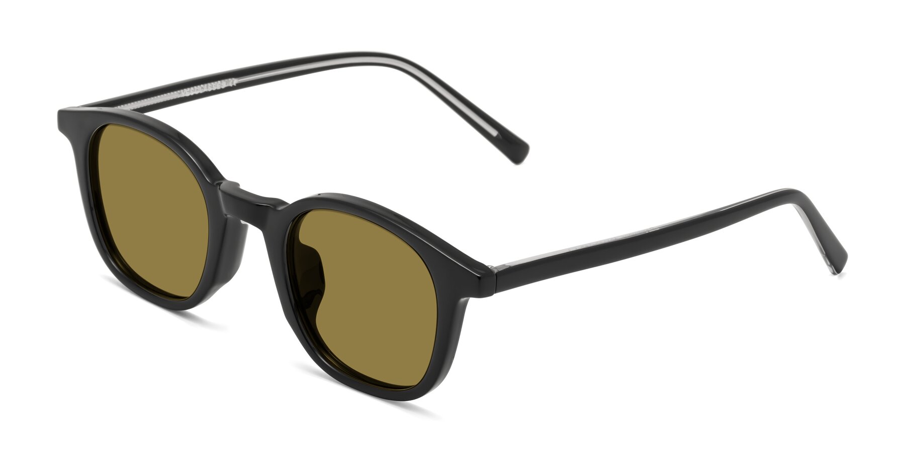 Angle of Cambridge in Black with Brown Polarized Lenses