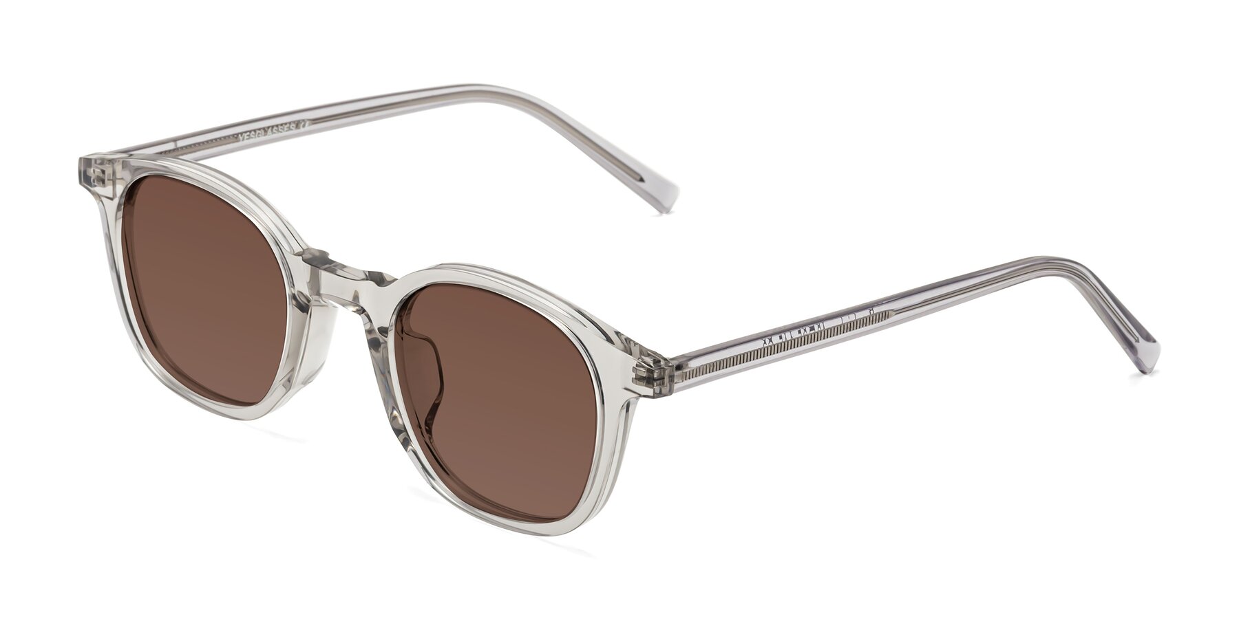 Angle of Cambridge in Translucent Gray with Brown Tinted Lenses