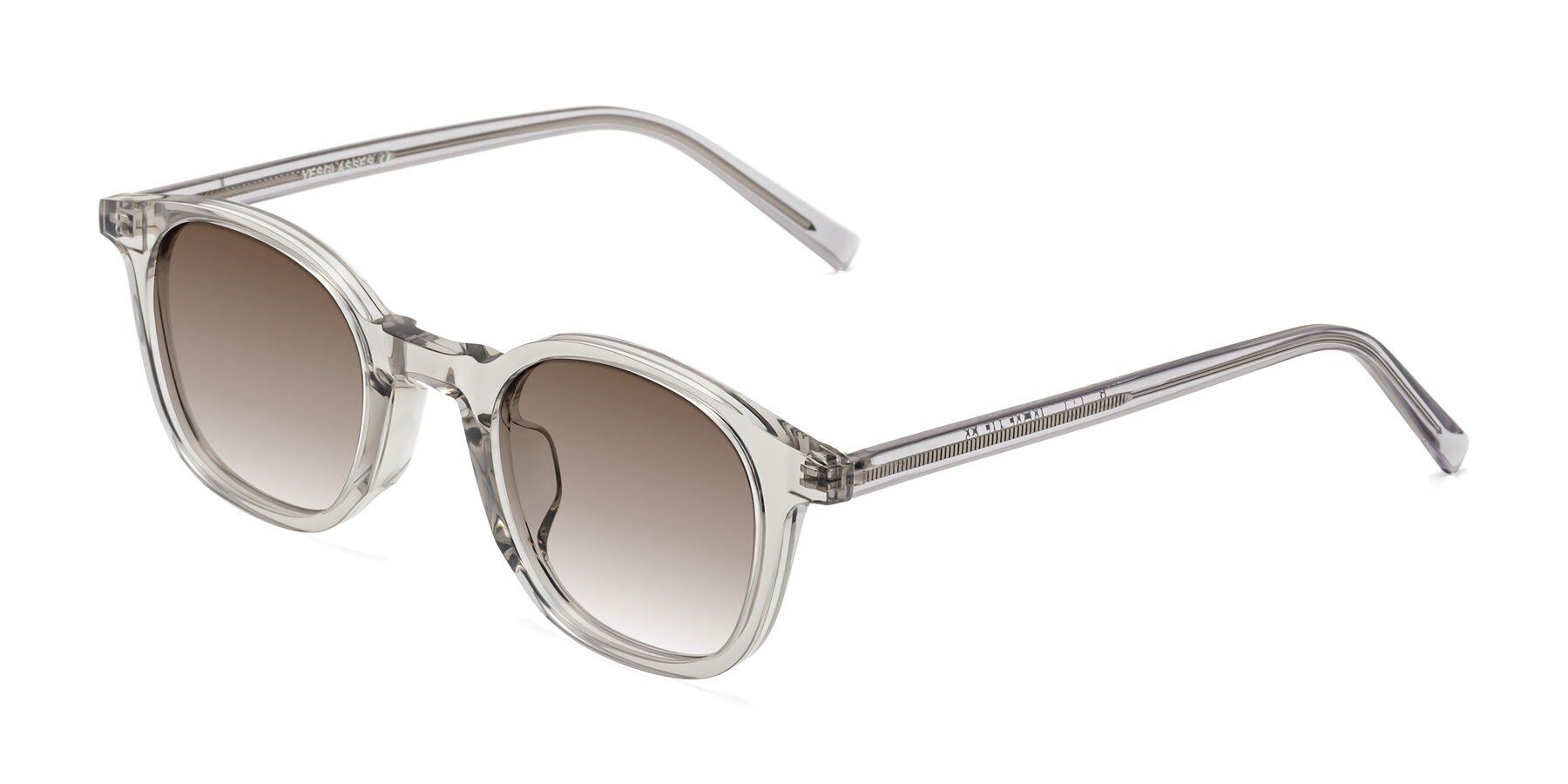 Angle of Cambridge in Translucent Gray with Brown Gradient Lenses