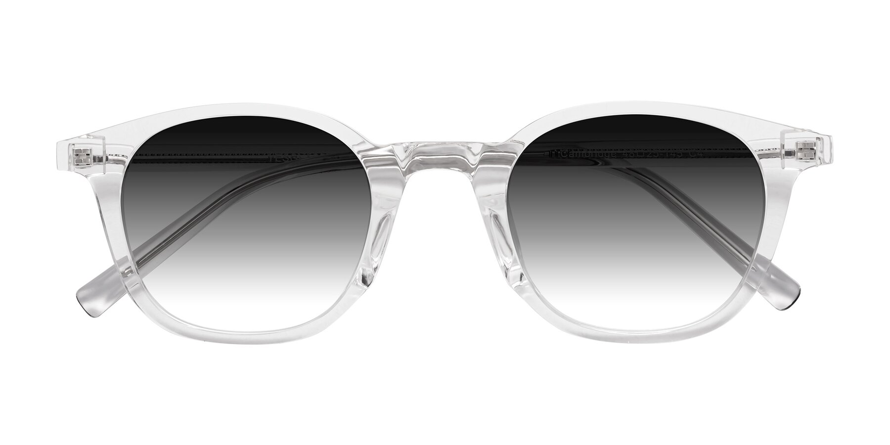 Folded Front of Cambridge in Clear with Gray Gradient Lenses