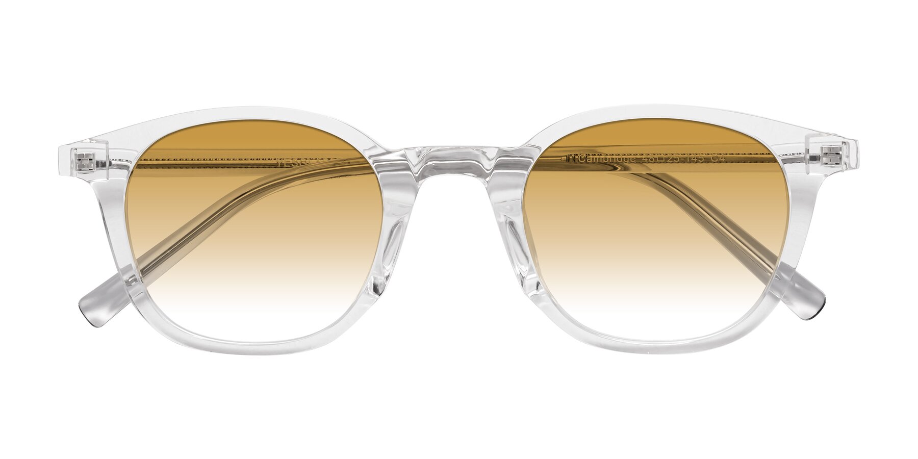 Folded Front of Cambridge in Clear with Champagne Gradient Lenses