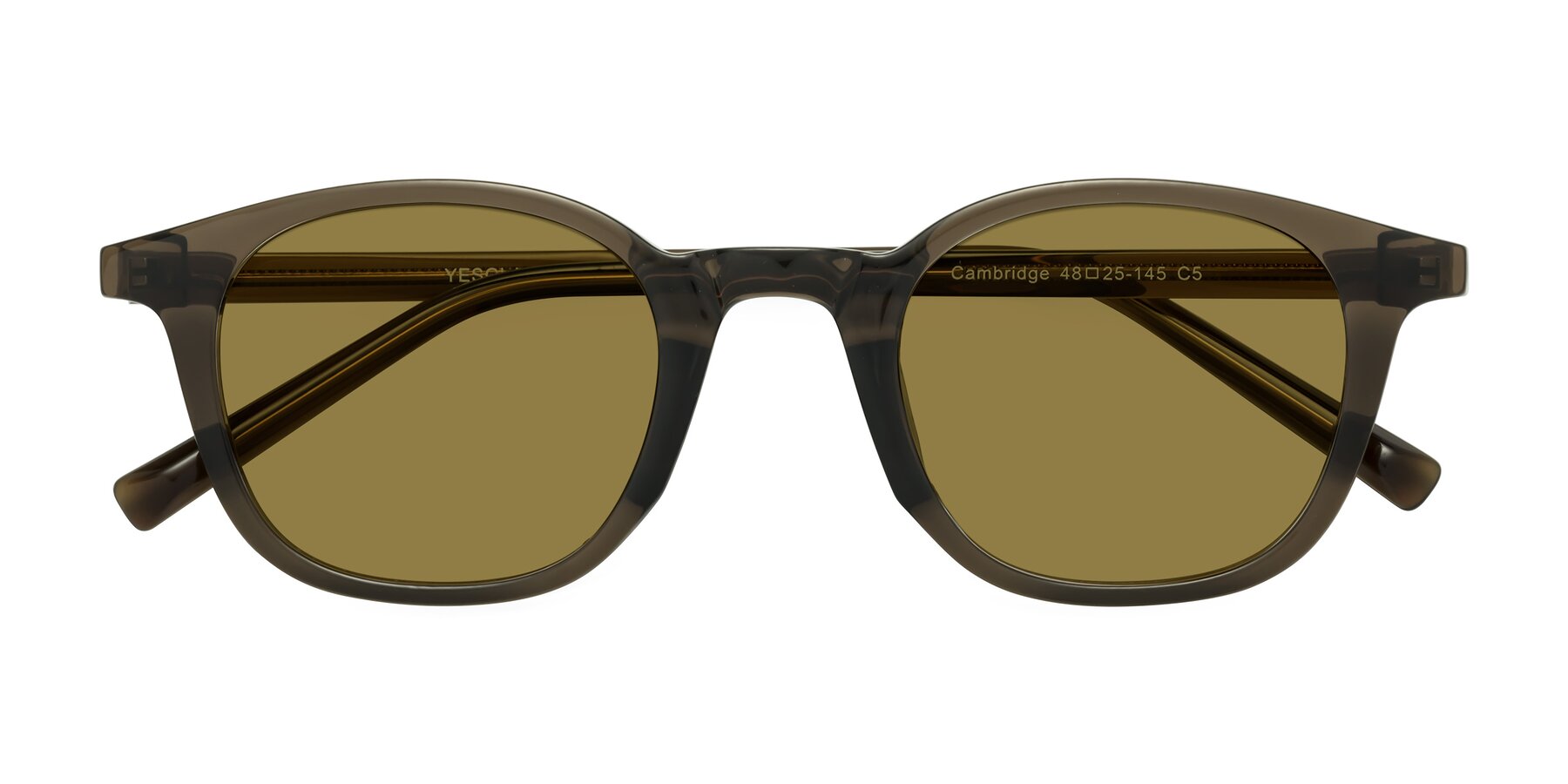 Folded Front of Cambridge in Coffee with Brown Polarized Lenses