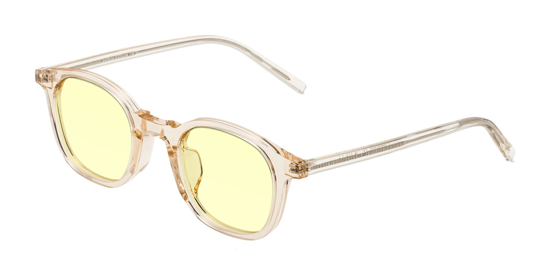 Angle of Cambridge in Champagne with Light Yellow Tinted Lenses