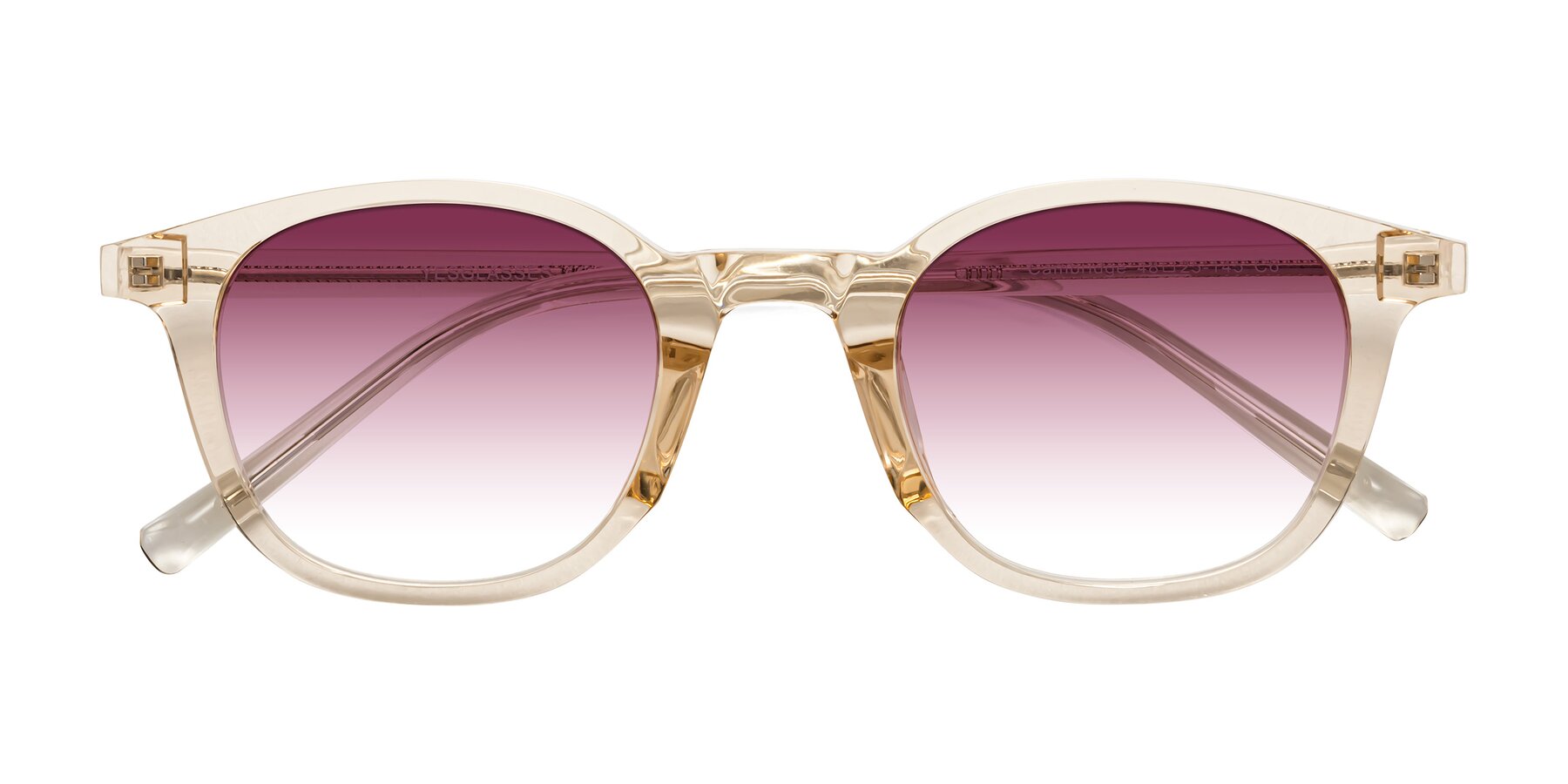 Folded Front of Cambridge in Champagne with Wine Gradient Lenses