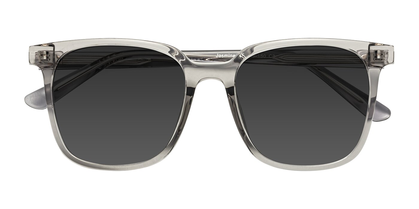 Jasmine - Translucent Gray Tinted Sunglasses