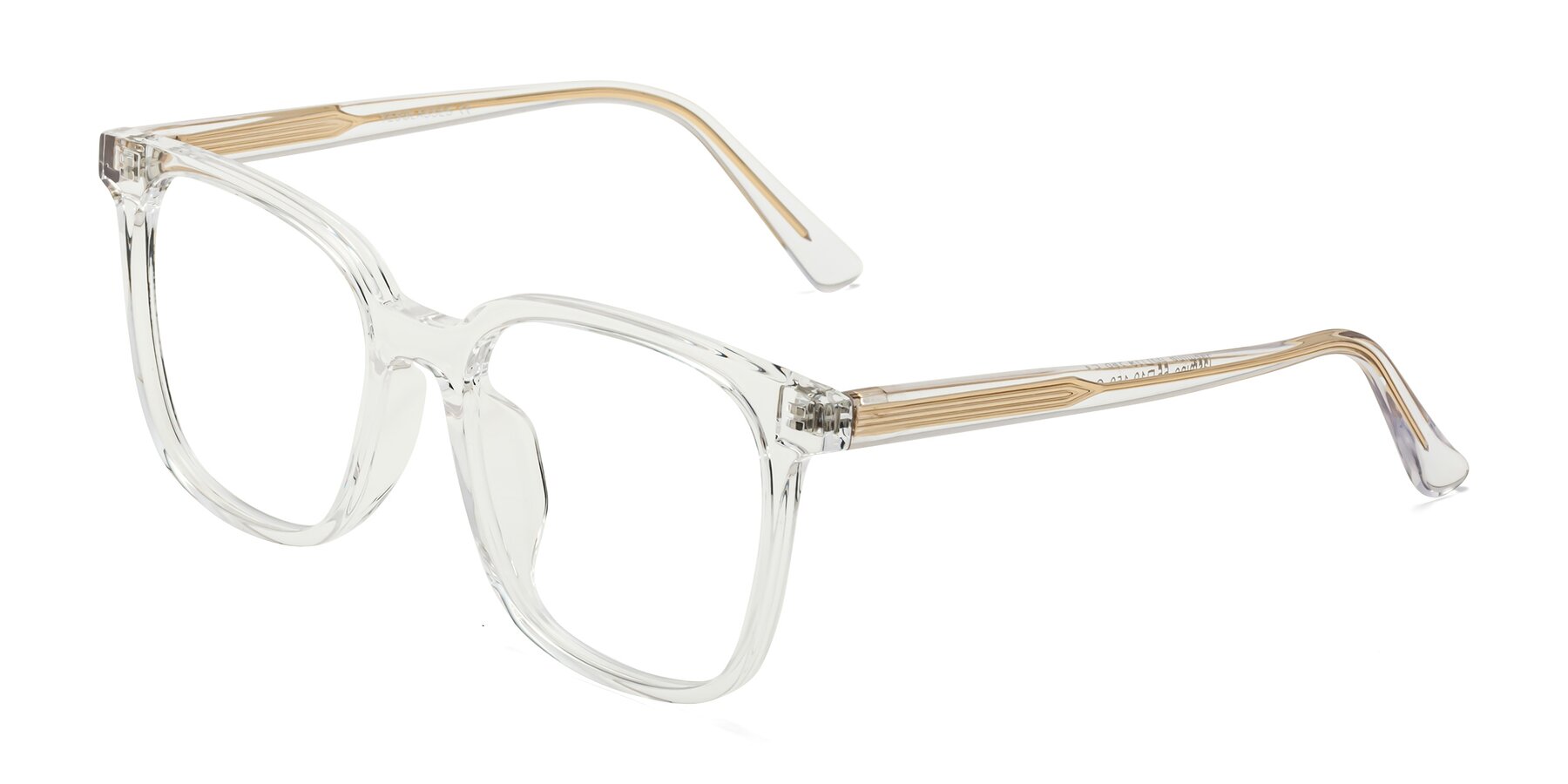 Angle of Jasmine in Clear with Clear Reading Eyeglass Lenses