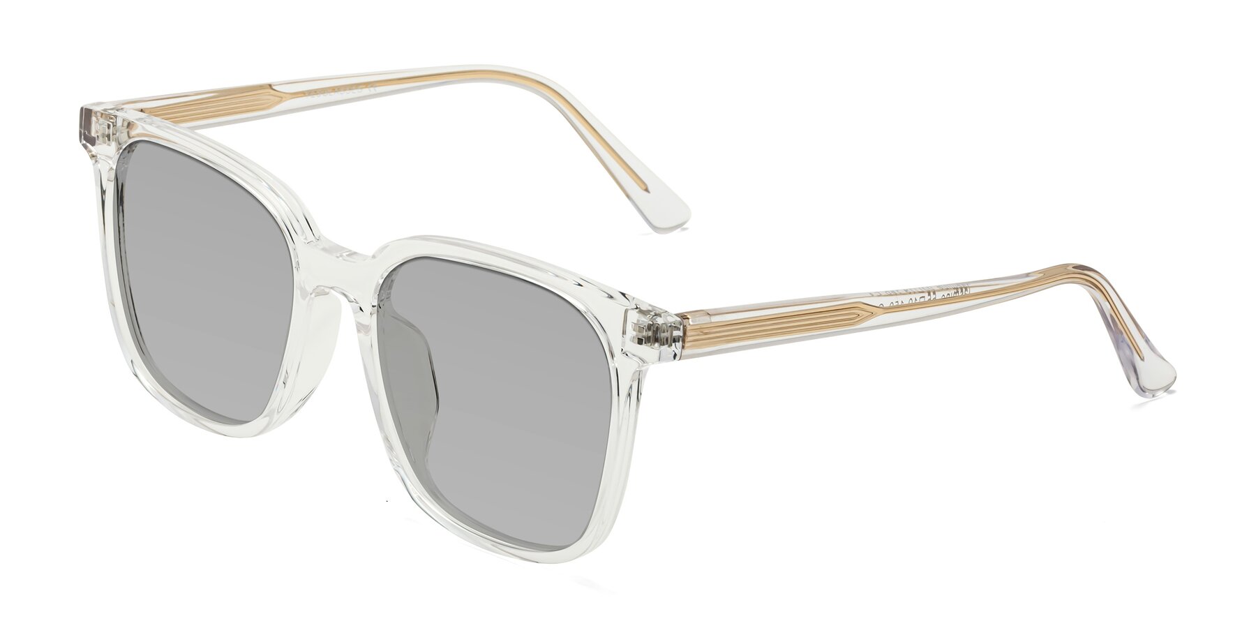 Angle of Jasmine in Clear with Light Gray Tinted Lenses