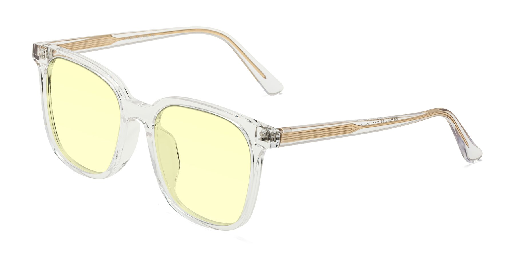 Angle of Jasmine in Clear with Light Yellow Tinted Lenses