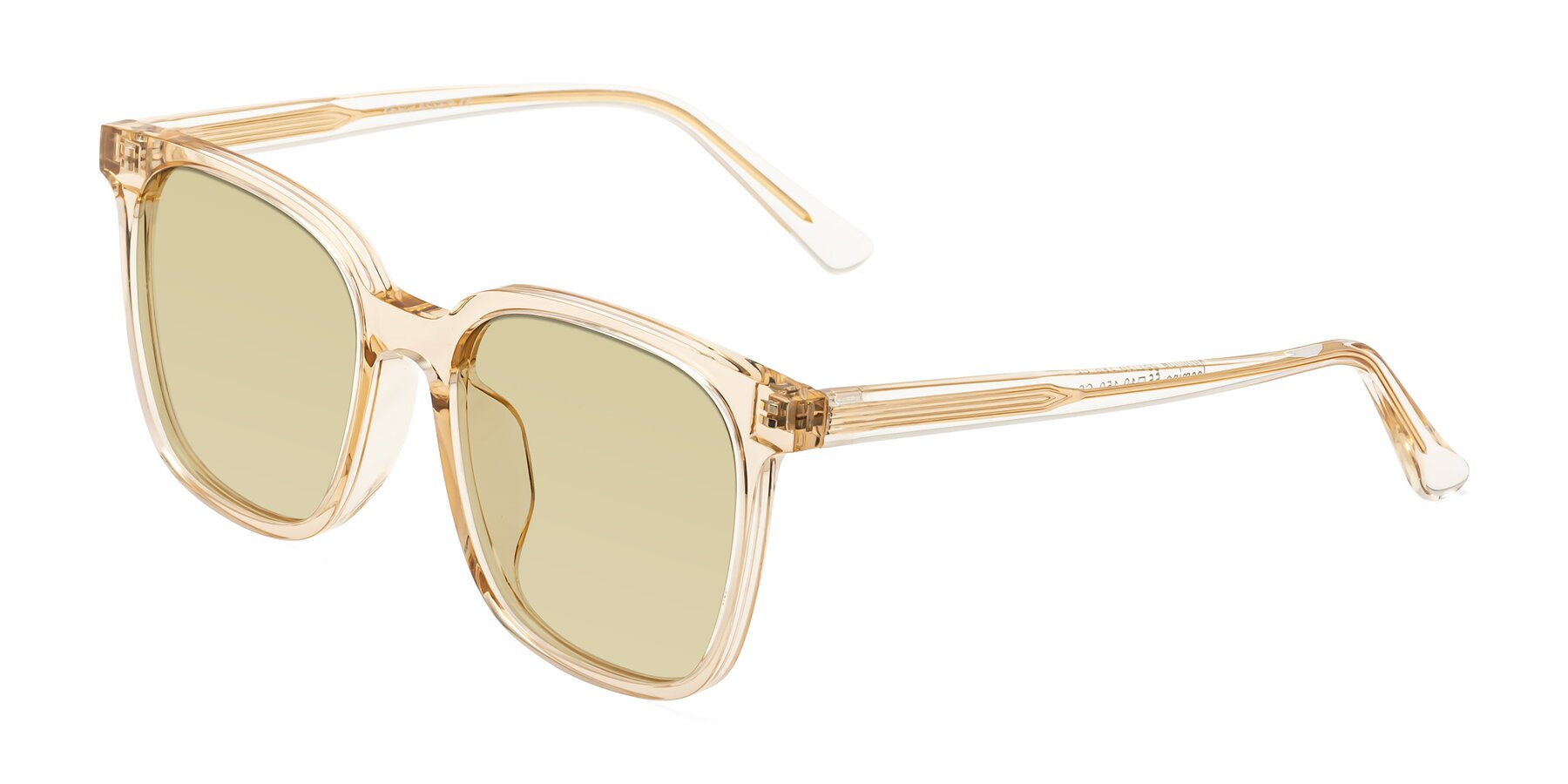 Angle of Jasmine in Champagne with Light Champagne Tinted Lenses