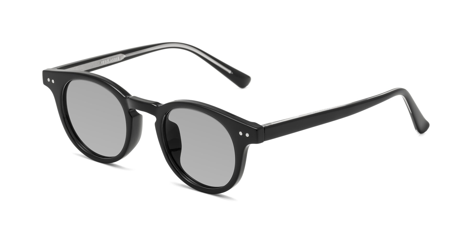 Angle of Sweet in Black with Light Gray Tinted Lenses