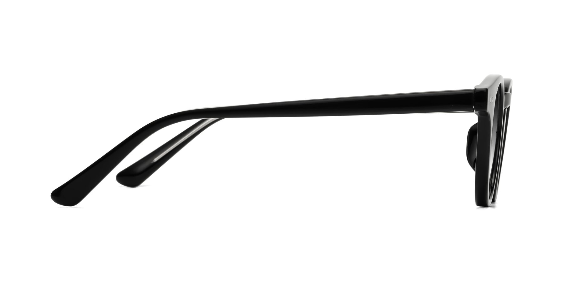 Side of Sweet in Black with Gray Gradient Lenses