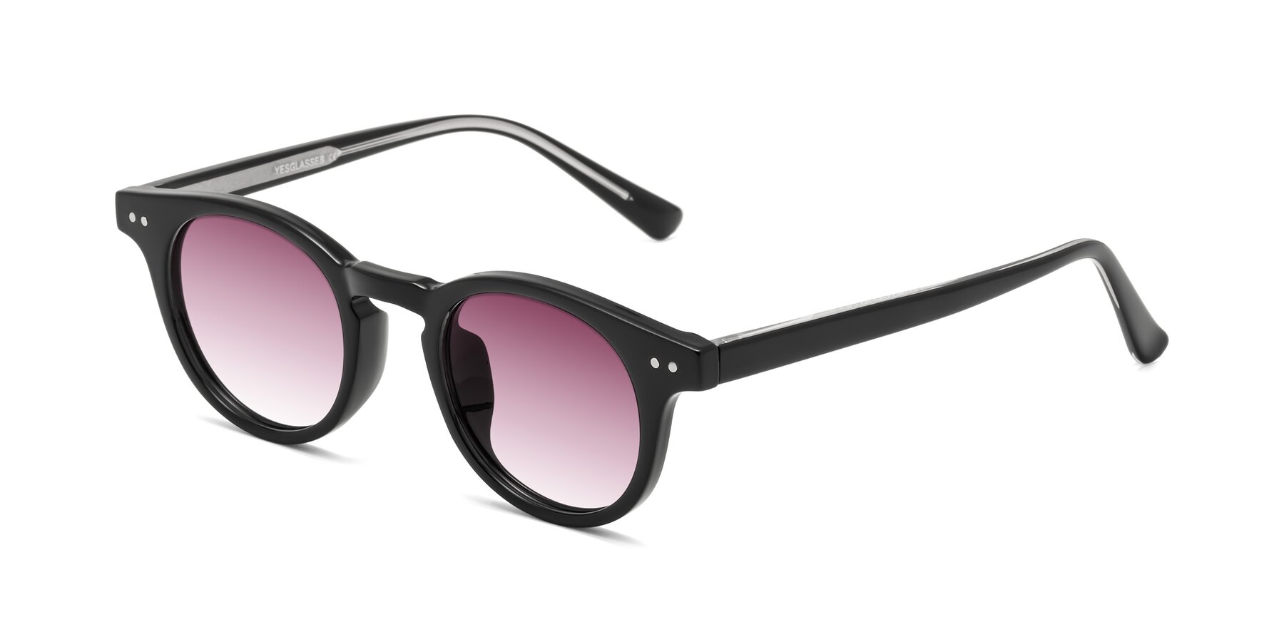 Angle of Sweet in Black with Wine Gradient Lenses