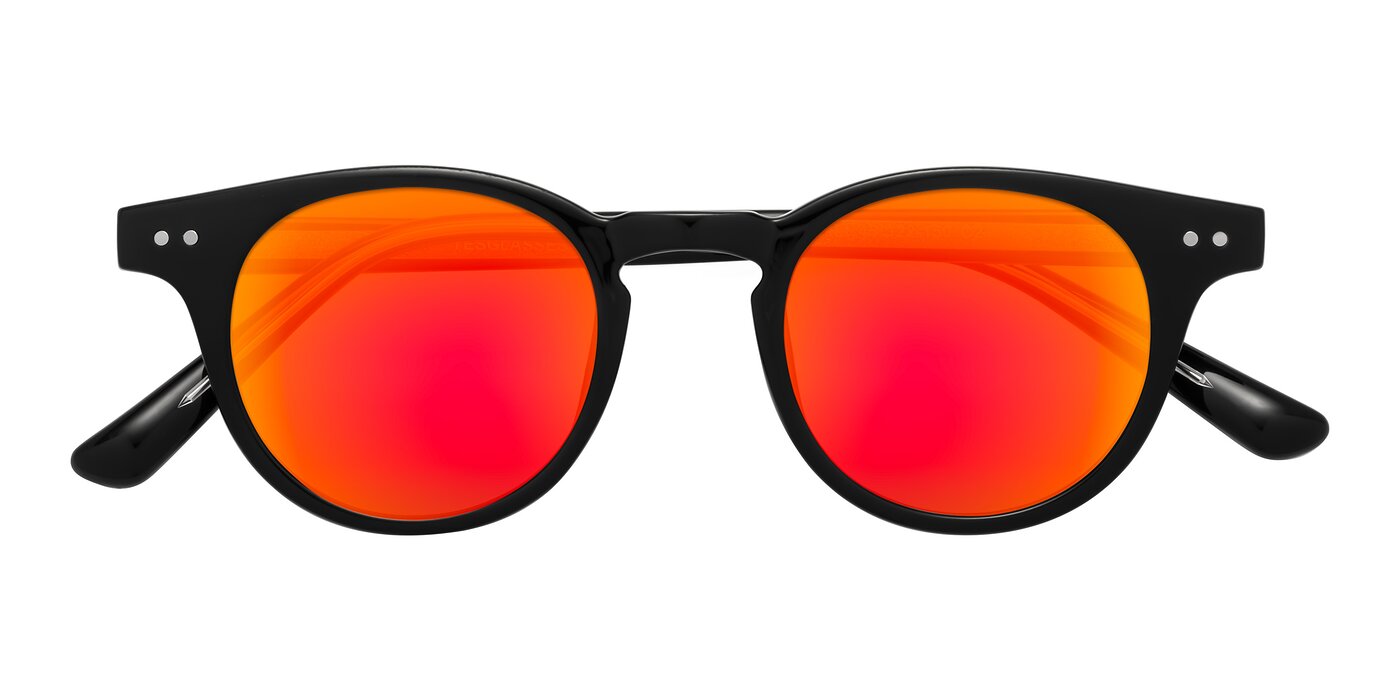 Sweet - Black Flash Mirrored Sunglasses