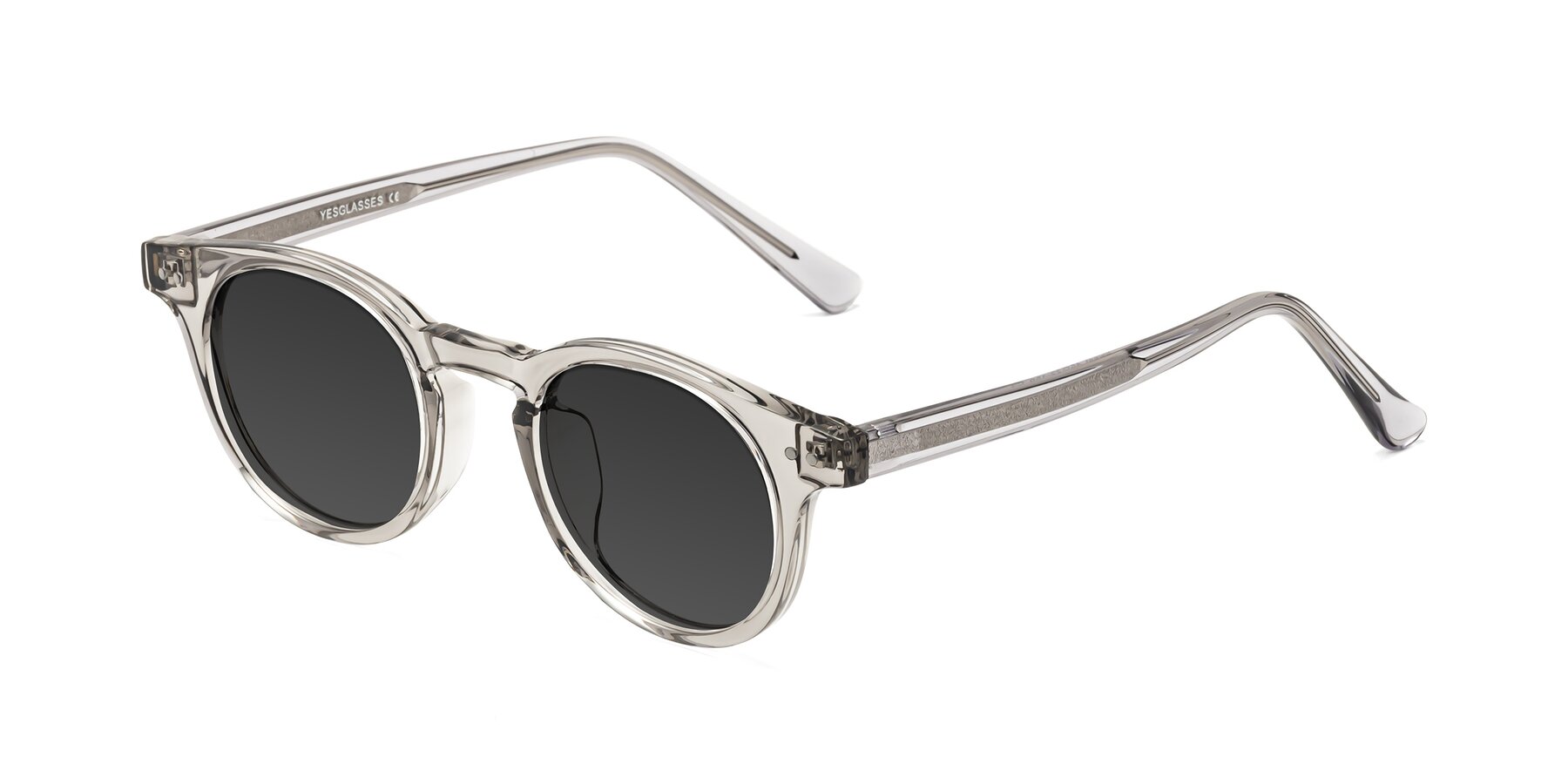 Angle of Sweet in Translucent Gray with Gray Tinted Lenses