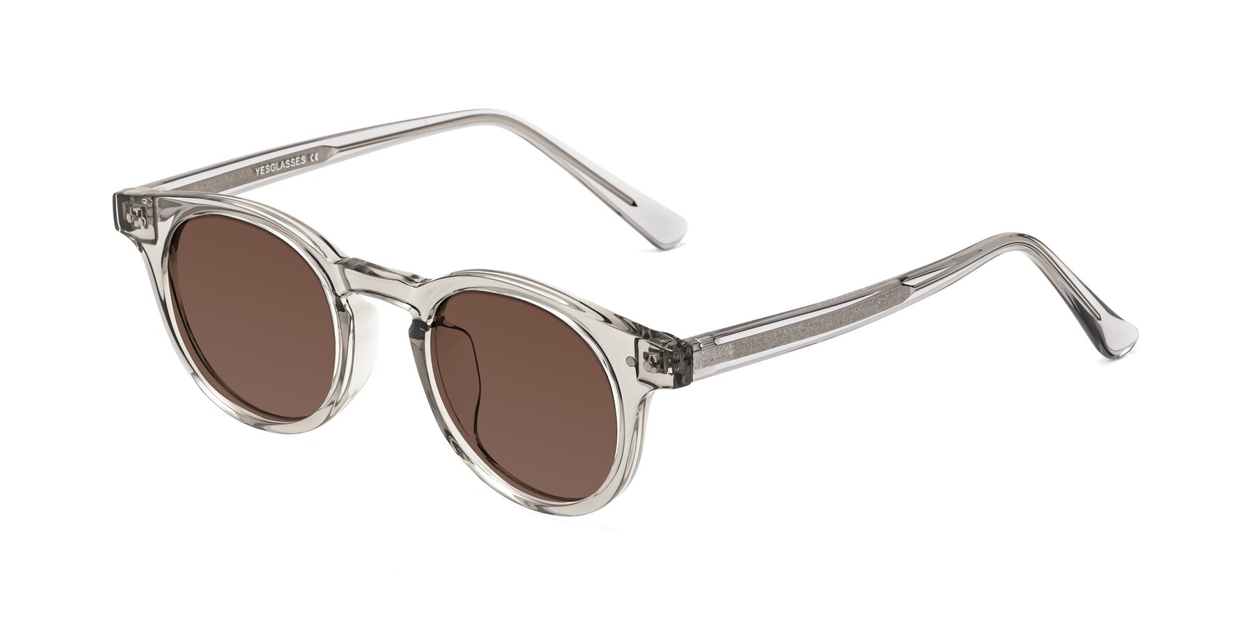 Angle of Sweet in Translucent Gray with Brown Tinted Lenses