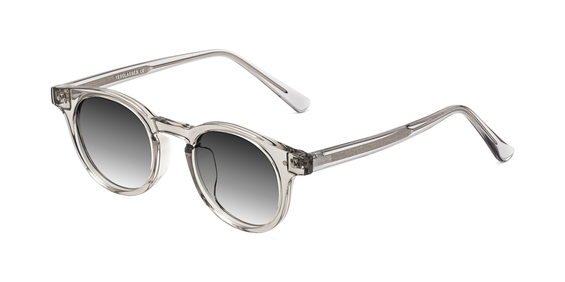 Angle of Sweet in Translucent Gray with Gray Gradient Lenses
