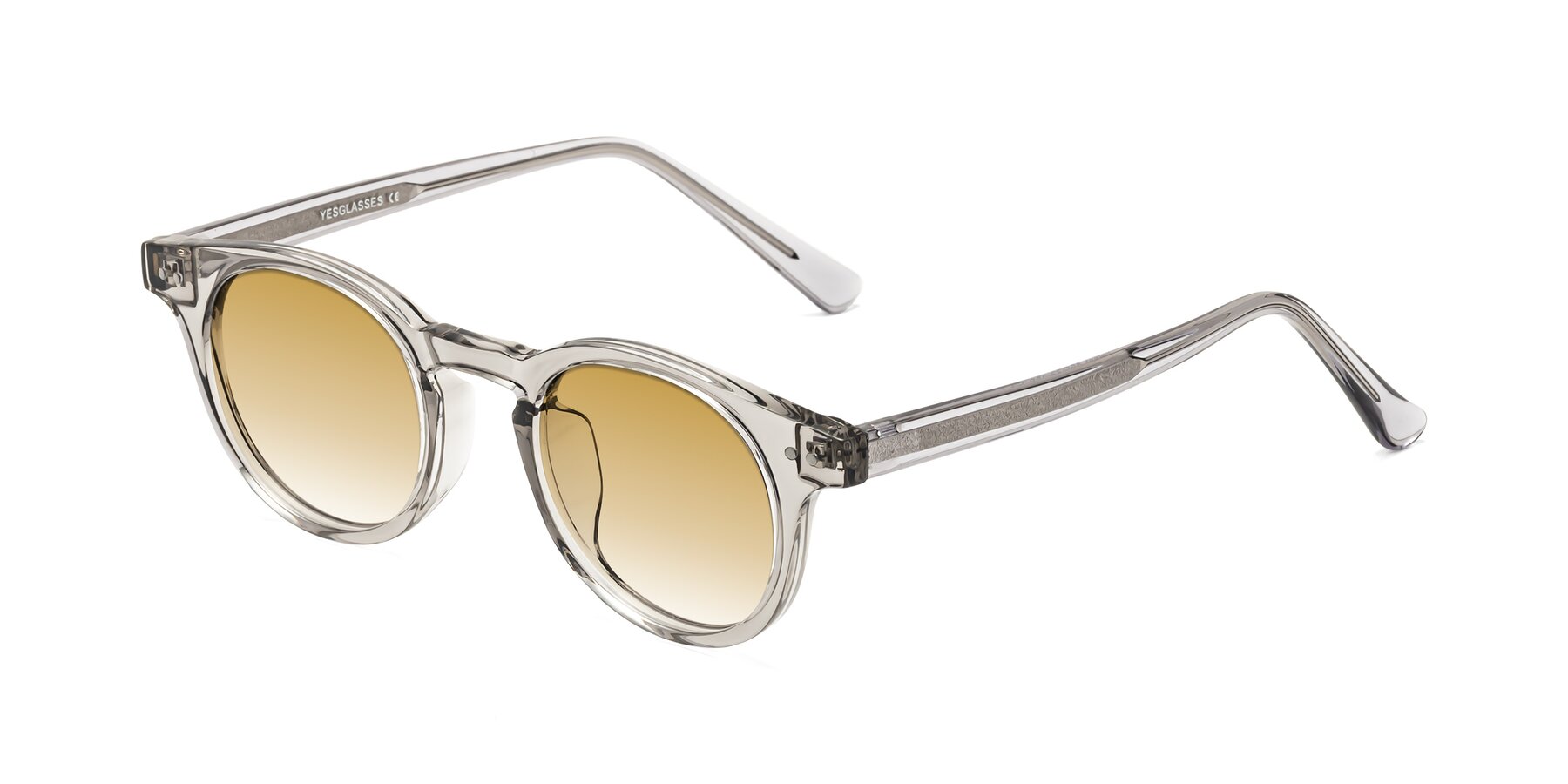 Angle of Sweet in Translucent Gray with Champagne Gradient Lenses