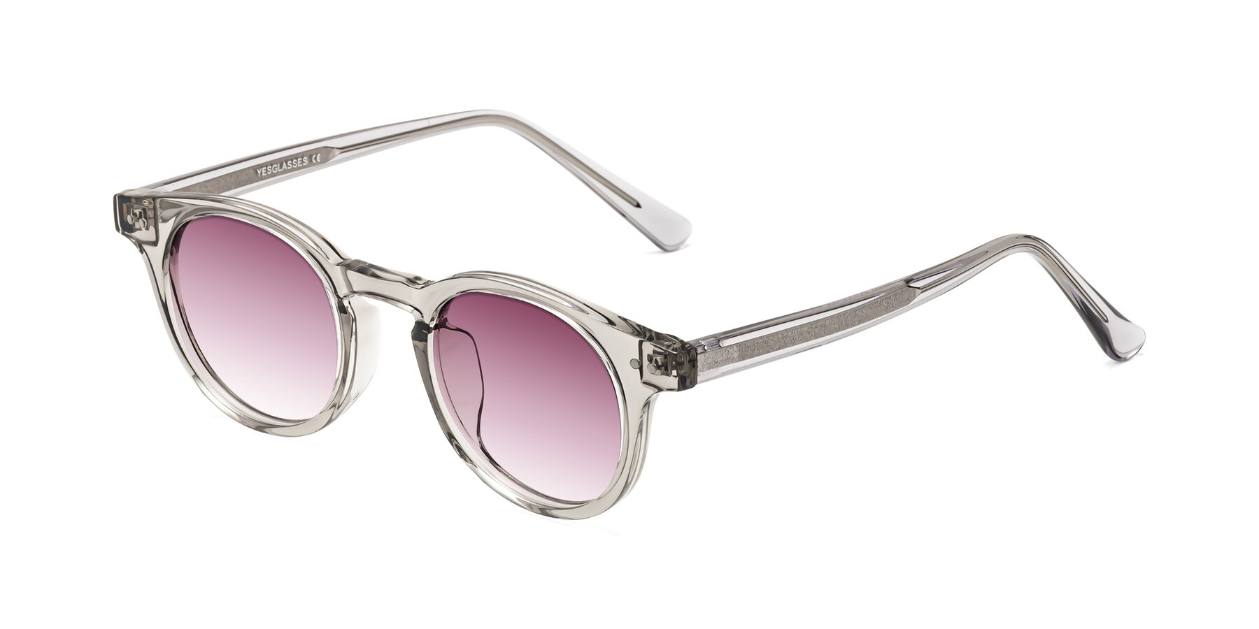 Angle of Sweet in Translucent Gray with Wine Gradient Lenses