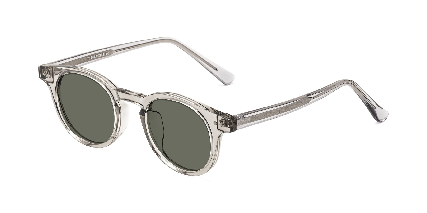 Angle of Sweet in Translucent Gray with Gray Polarized Lenses