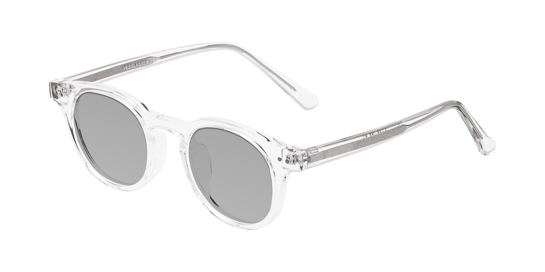 Angle of Sweet in Clear with Light Gray Tinted Lenses