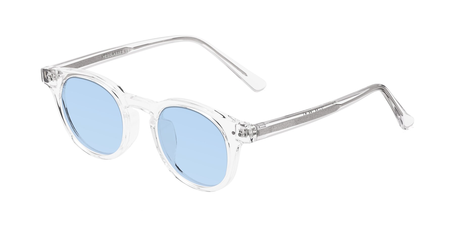 Angle of Sweet in Clear with Light Blue Tinted Lenses