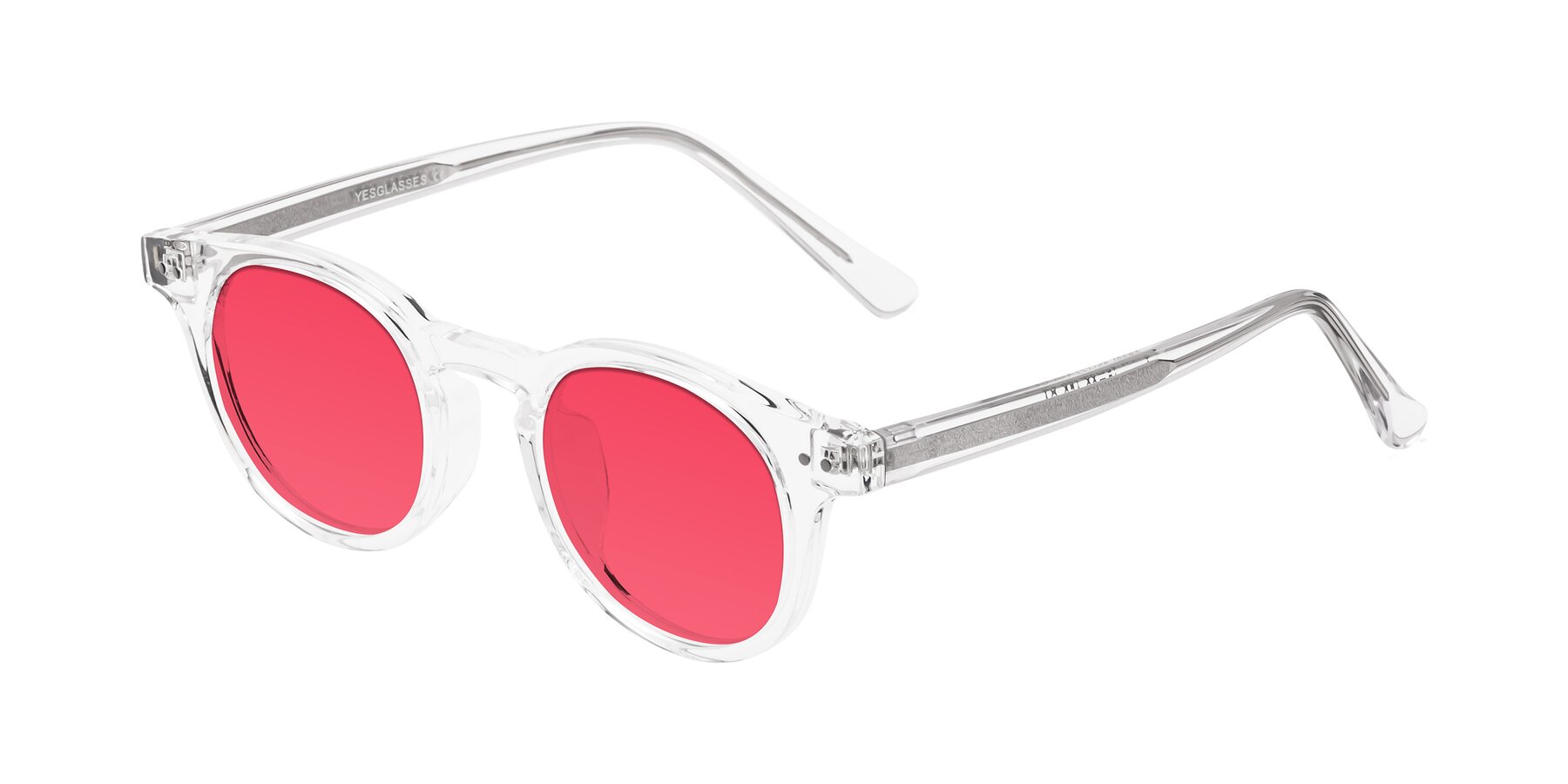 Angle of Sweet in Clear with Red Tinted Lenses