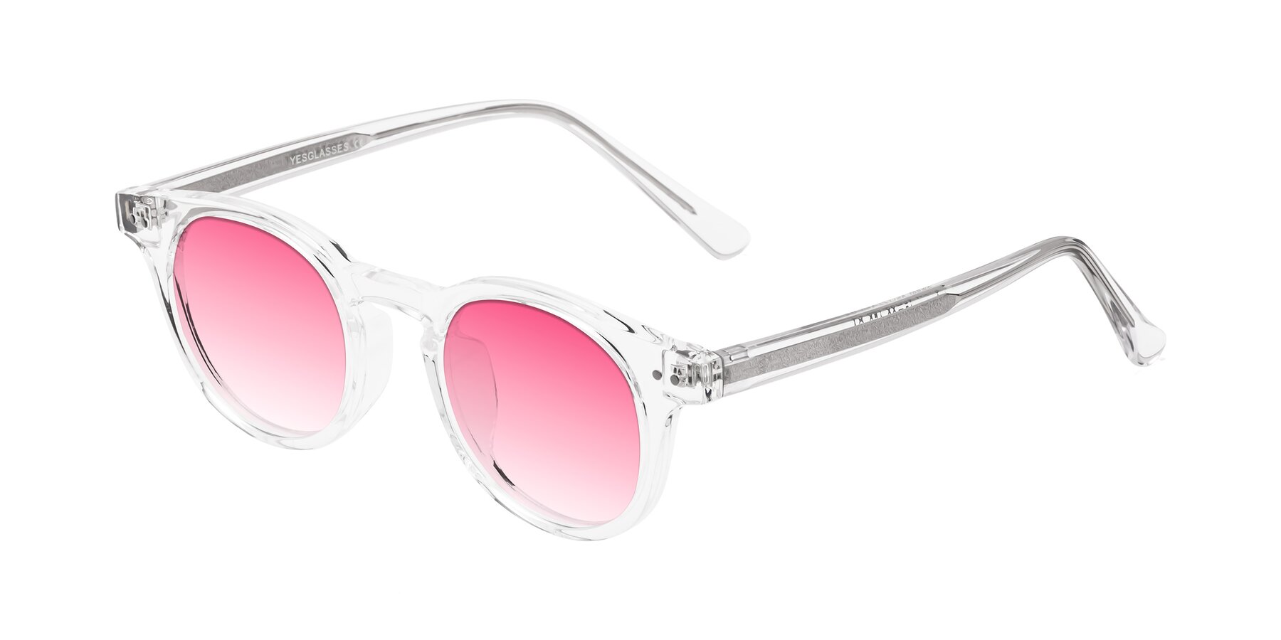 Angle of Sweet in Clear with Pink Gradient Lenses