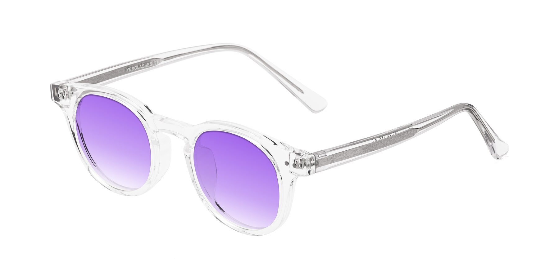 Angle of Sweet in Clear with Purple Gradient Lenses