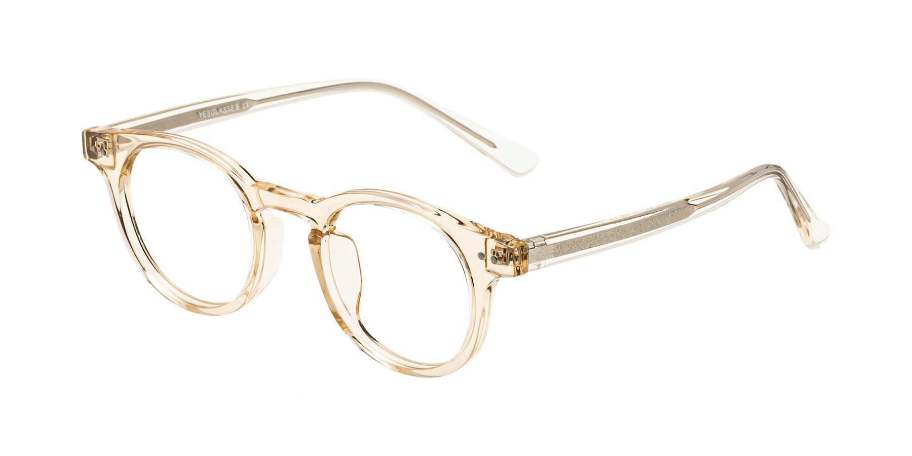 Angle of Sweet in Champagne with Clear Reading Eyeglass Lenses