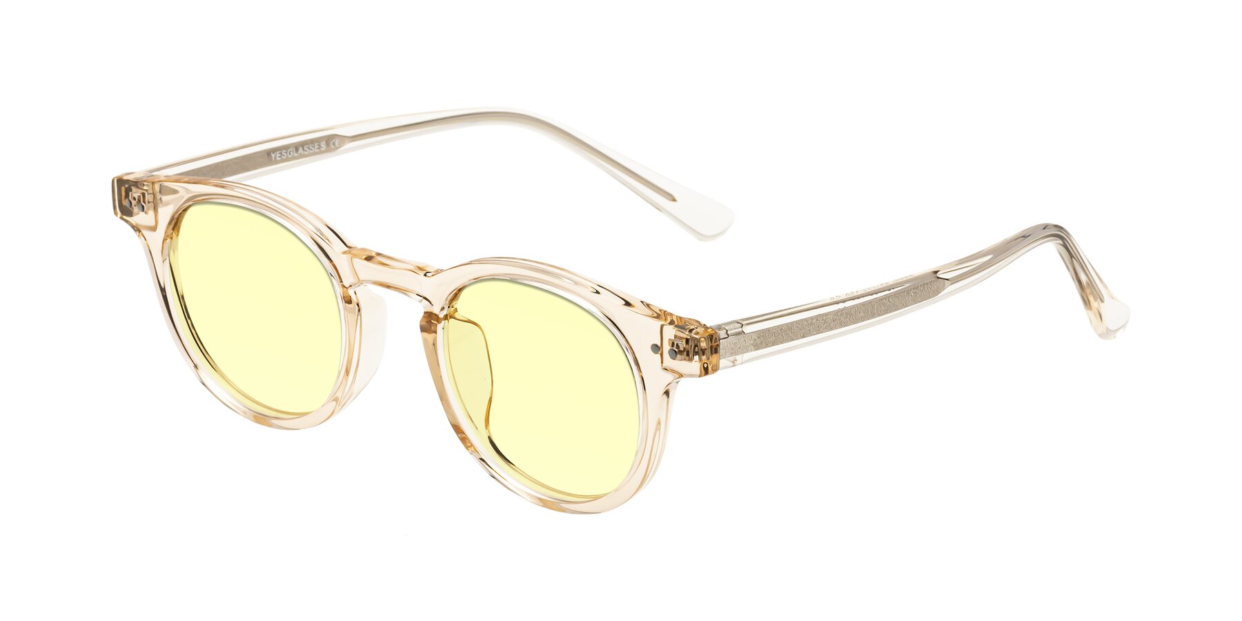 Angle of Sweet in Champagne with Light Yellow Tinted Lenses