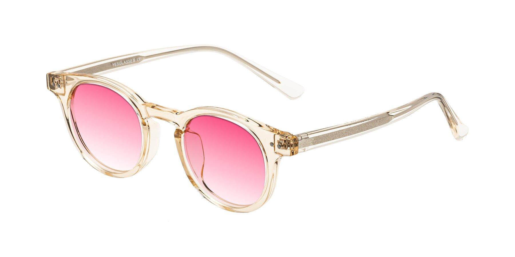 Angle of Sweet in Champagne with Pink Gradient Lenses
