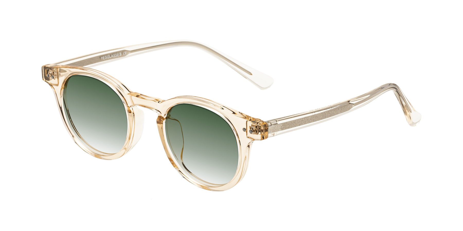 Angle of Sweet in Champagne with Green Gradient Lenses