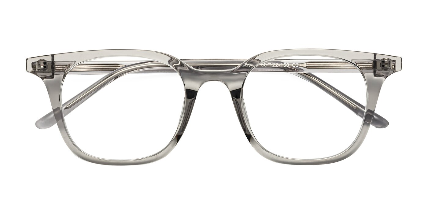 Gemini - Translucent Gray Eyeglasses