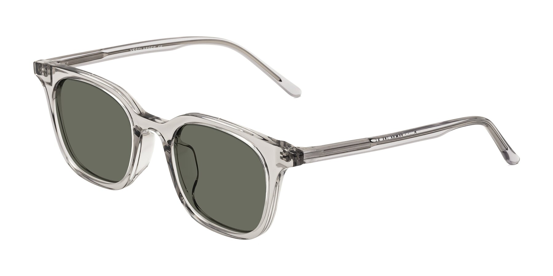 Angle of Gemini in Translucent Gray with Gray Polarized Lenses