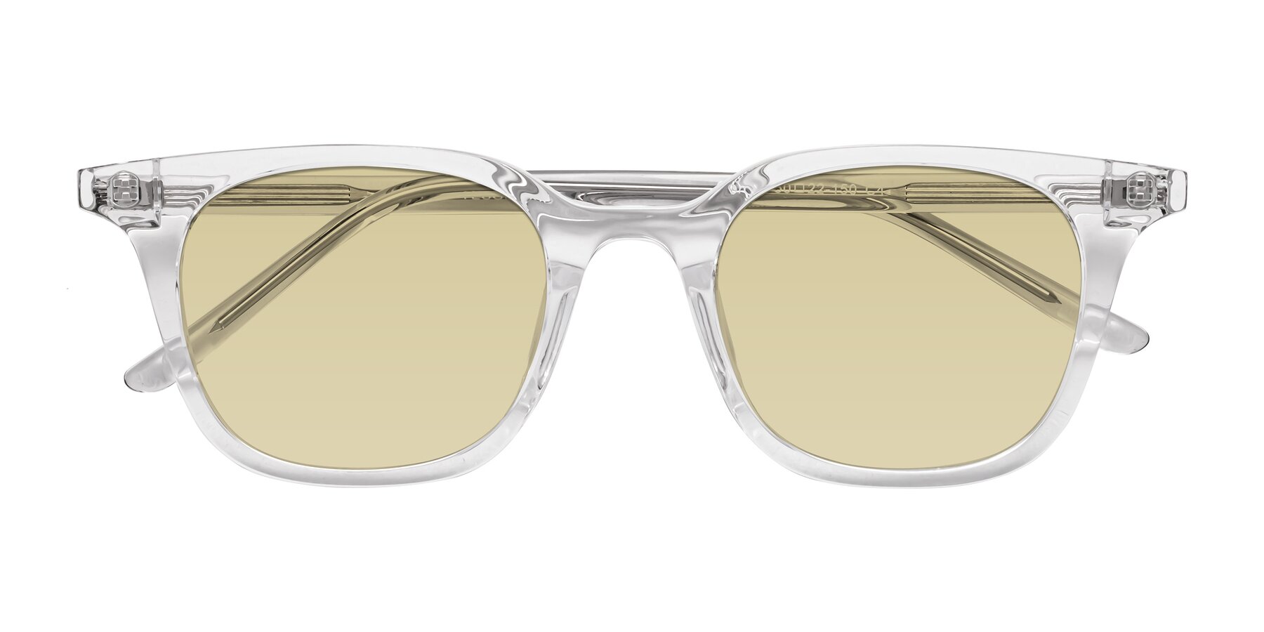 Folded Front of Gemini in Clear with Light Champagne Tinted Lenses