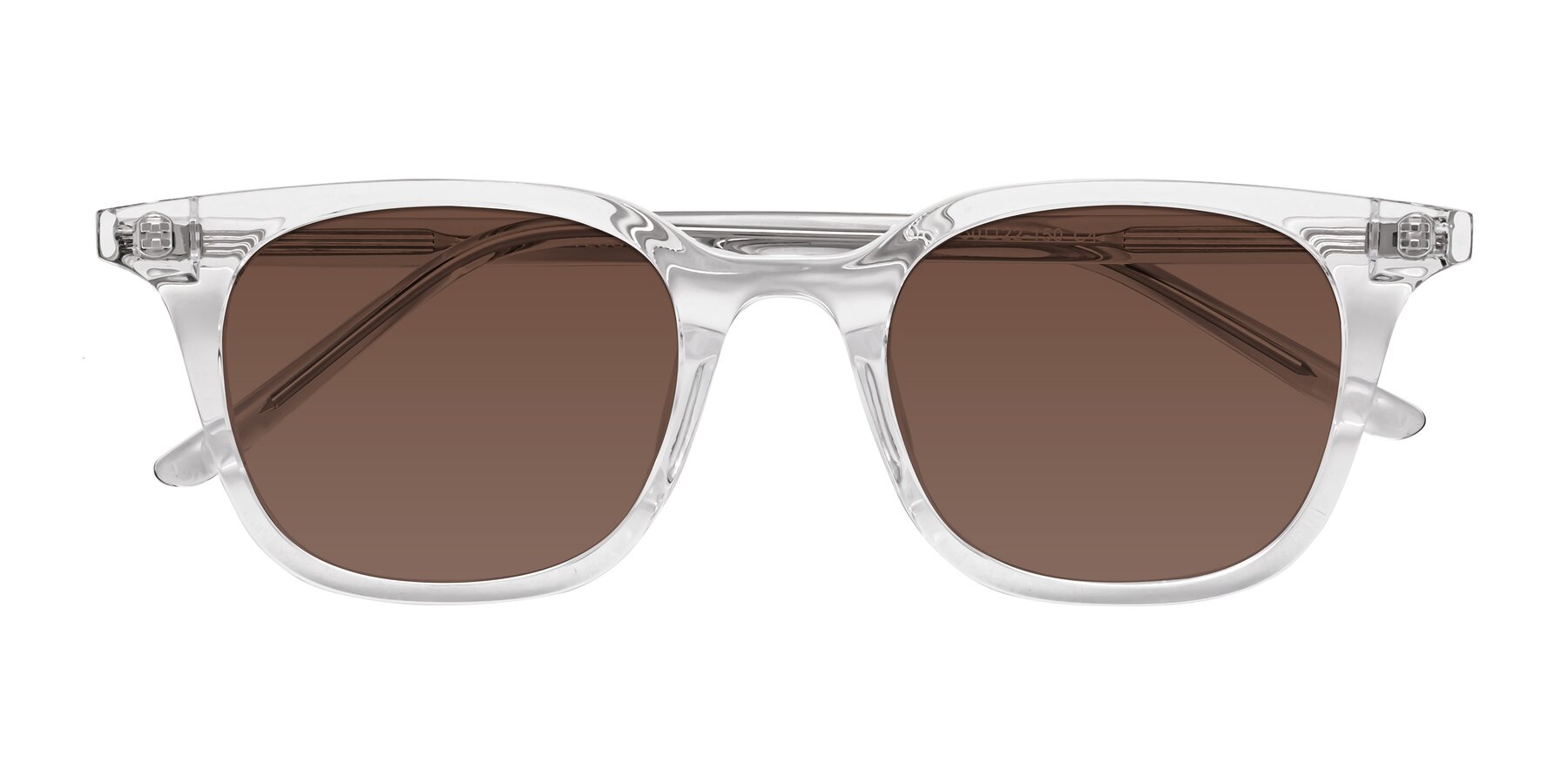 Folded Front of Gemini in Clear with Brown Tinted Lenses