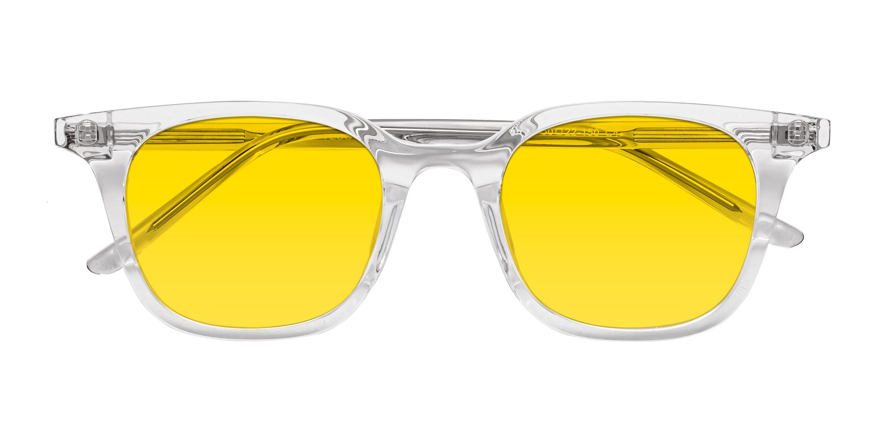 Folded Front of Gemini in Clear with Yellow Tinted Lenses