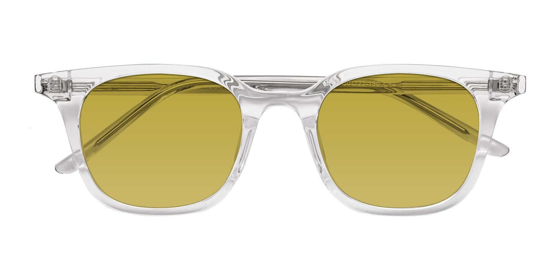 Folded Front of Gemini in Clear with Champagne Tinted Lenses