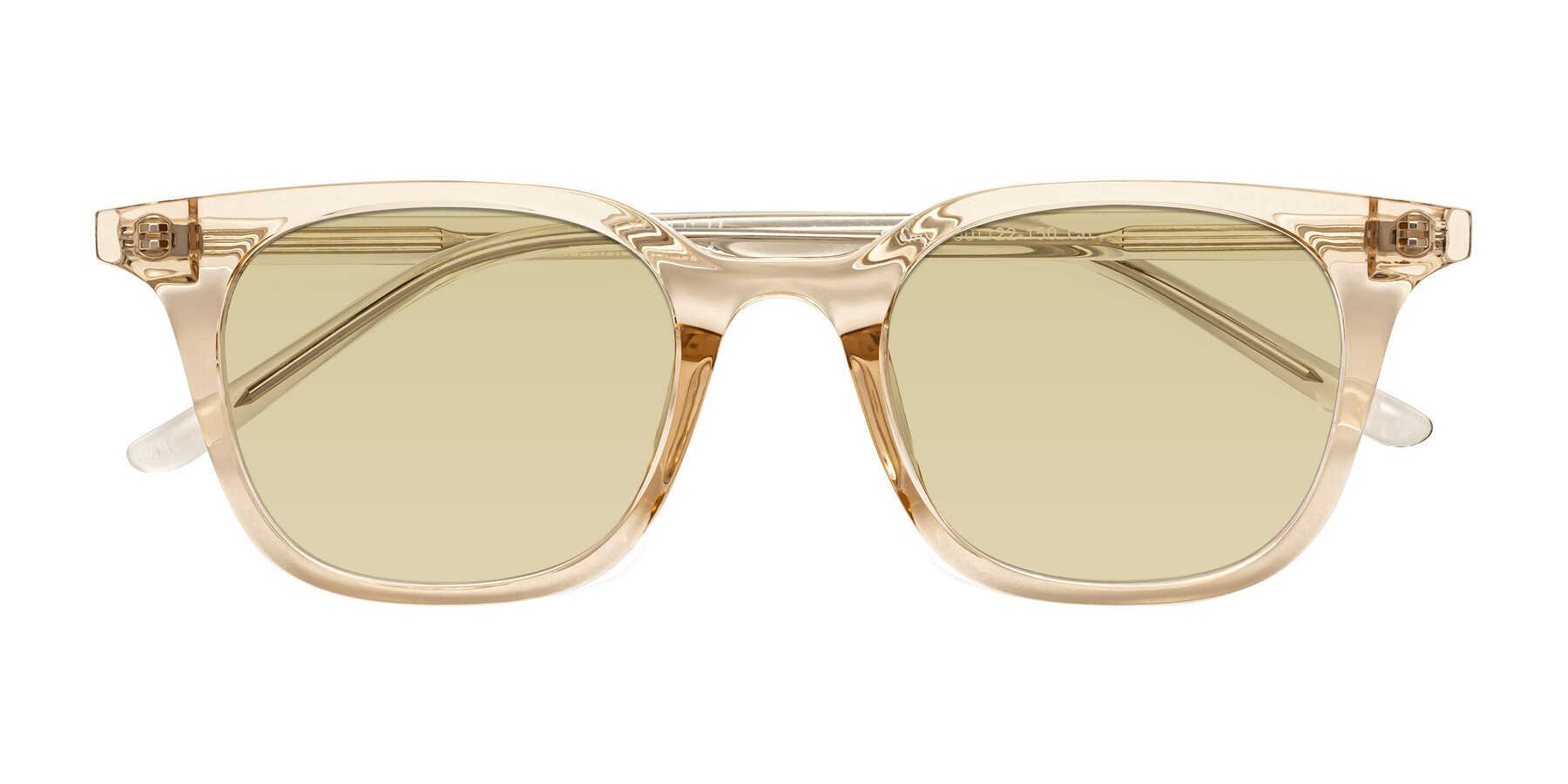 Folded Front of Gemini in Champagne with Light Champagne Tinted Lenses